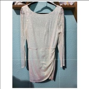 Ivy Embroidered Sequin Mini Dress